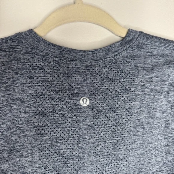 Lululemon Swiftly Relaxed Long Sleeve Shirt True Navy/Blue Linen 10 - Picture 6 of 7